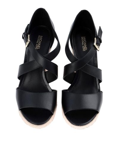 michael kors black and white sandals
