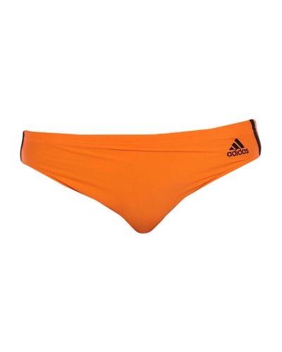 adidas Synthetic Swim Brief in Orange for Men - Lyst