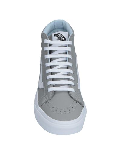 light gray vans high tops