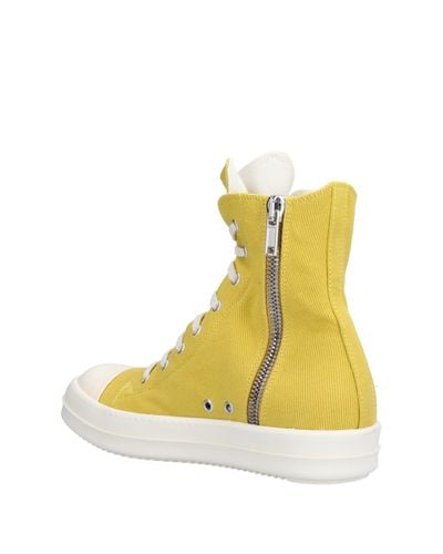 rick owens yellow sneakers