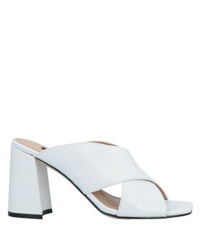 Nine West Sandals in White - Lyst