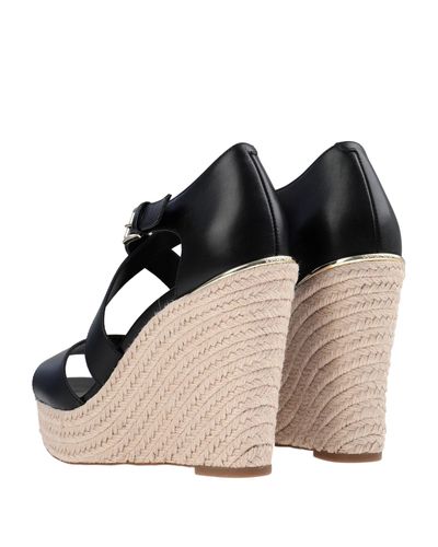 michael kors black and white sandals