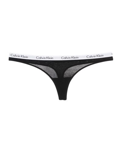 Calvin Klein Cotton G-string in Black - Lyst