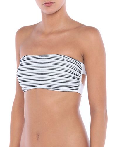Stefania Frangista Bikini Top in White - Lyst