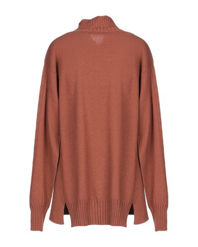 Marella Synthetic Turtleneck in Brown - Lyst