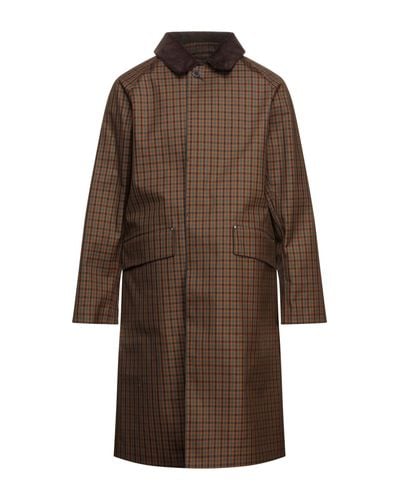 Mackintosh Flannel Overcoat in Brown for Men - Lyst