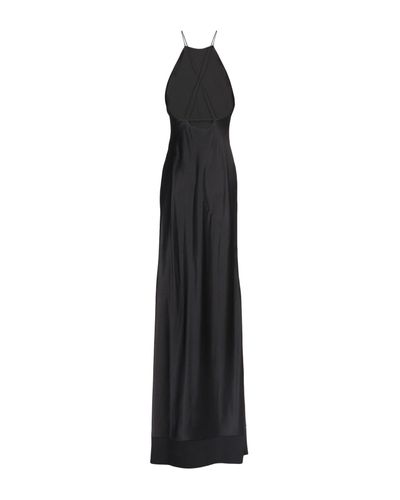 calvin klein long black dress