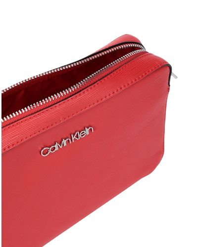 Calvin Klein Cross-body Bag in Coral (Red) | Lyst Australia