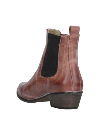 Ivylee Copenhagen Leather Ankle Boots In Tan Brown Lyst