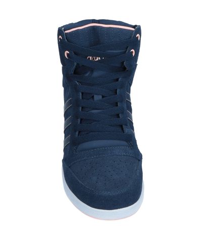 Adidas Neo Suede High-tops \u0026 Sneakers in Dark Blue (Blue) - Lyst
