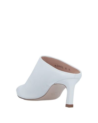 stuart weitzman white mules