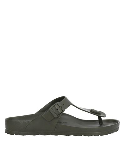 Birkenstock Rubber Toe Strap Sandals in Military Green (Green) for Men - Lyst