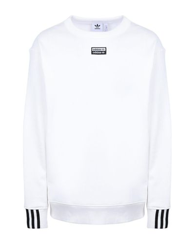 mens white adidas sweatshirt