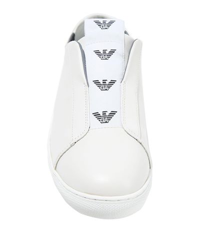 Emporio Armani Low-tops & Sneakers in Ivory (White) for Men - Lyst