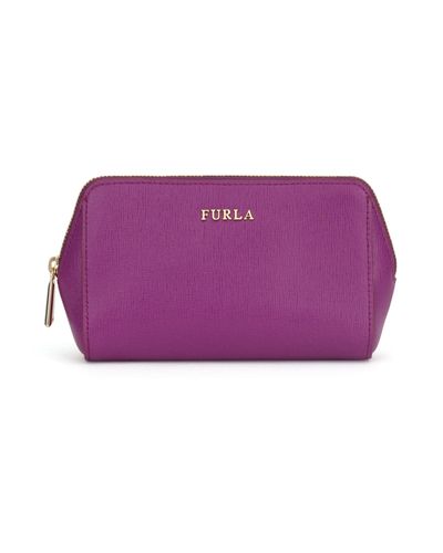 Furla Leather Beauty Case in Mauve (Purple) - Lyst