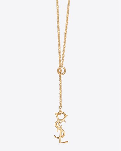 ysl gold pendant