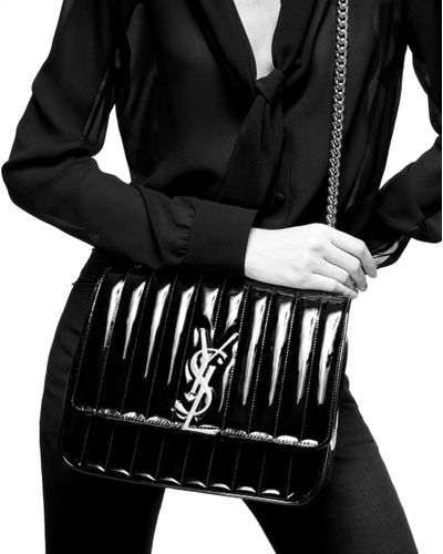 ysl vicky patent bag