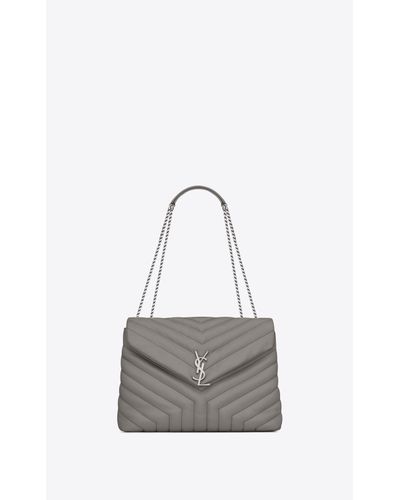 ysl grey handbag