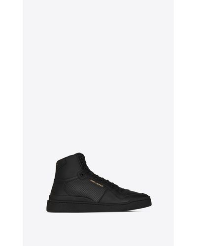 saint laurent perforated leather sneakers