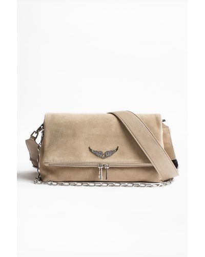 zadig and voltaire rocky suede bolsa