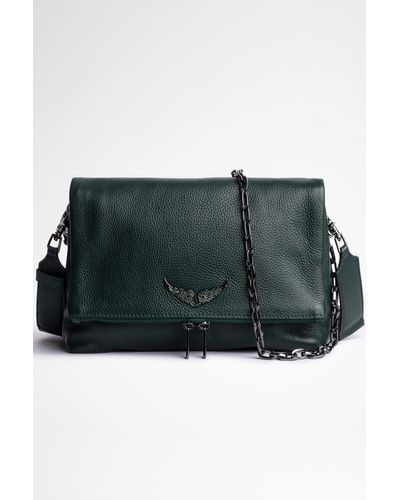 Zadig & Voltaire Leather Rocky Bag in Green - Lyst