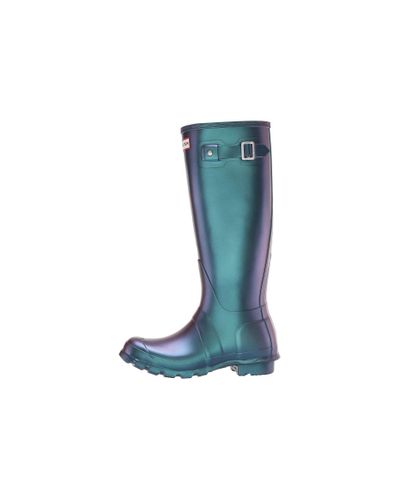 hunter boots wave blue