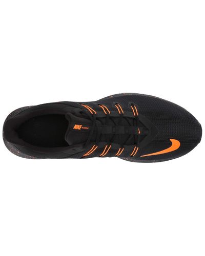 nike quest black and orange