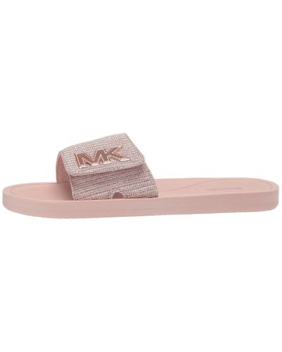 mk slides rose gold