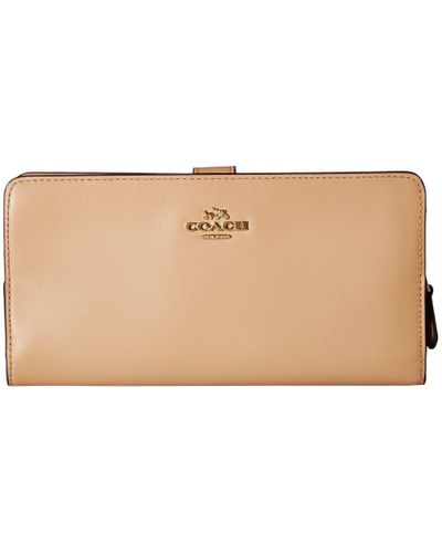 coach skinny continental leather wallet