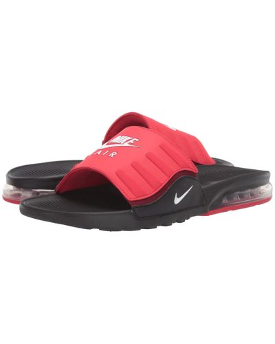 red nike air slides