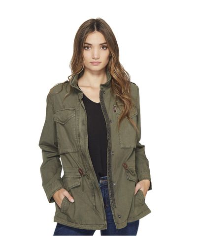 Levi's Cotton Levi's(r) Four-pocket Utility Jacket (army) Women's Coat in  Green | Lyst