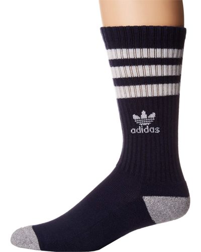 adidas Originals Synthetic Originals Roller Single Crew Sock in Navy ...