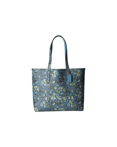 coach floral highline tote