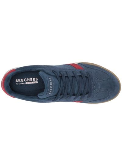 skechers street zinger suede mesh lace trainer