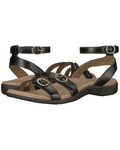 Taos Footwear Leather Secret (black) Sandals - Lyst