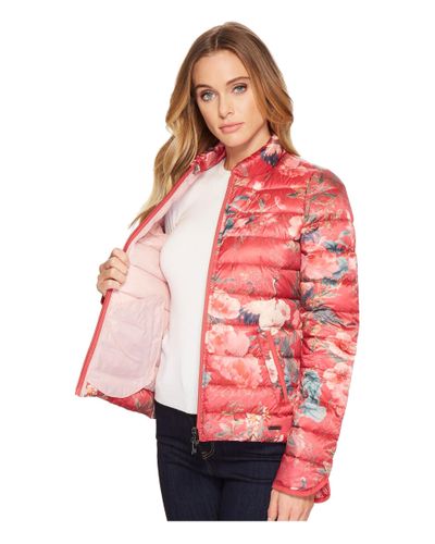 Ilse Jacobsen Synthetic Printed Puffer Coat in Pink - Lyst