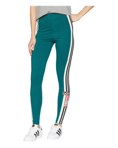 adidas Originals Cotton Adibreak Leggings (noble Green) Women's Casual Pants  - Lyst