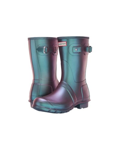 hunter boots wave blue