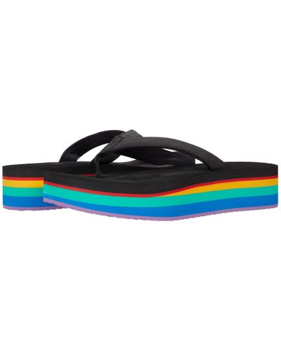 Sanuk Synthetic Yoga Mat Stacker Flatform in Black - Lyst