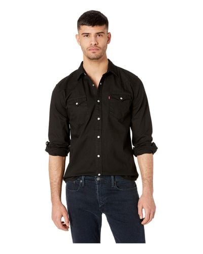 Levi's Denim Levi's(r) Standard Barstow Western Shirt in Black for Men -  Lyst