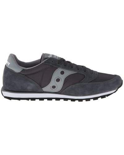 saucony jazz grey white