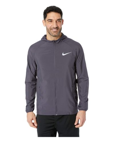 nike men's essential hooded running jacket