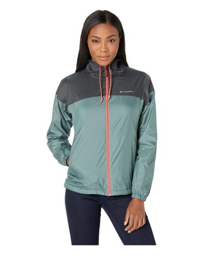 coral windbreaker jacket