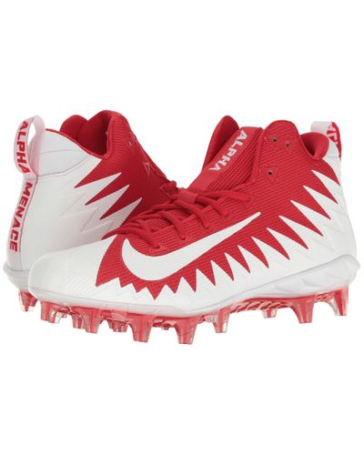 nike alpha menace elite white and red