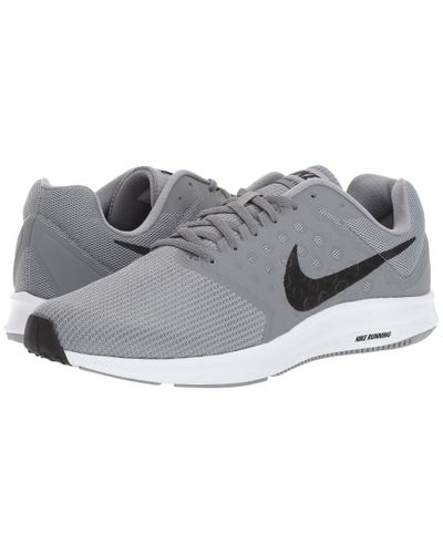 nike men's grey downshifter 7 running shoes