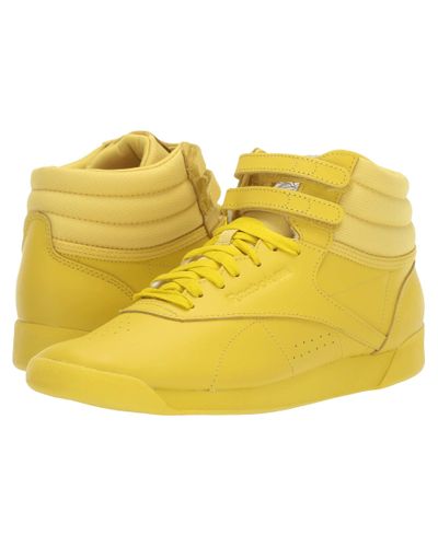 mustard color reeboks