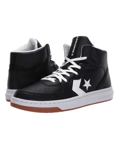 converse rival leather mid