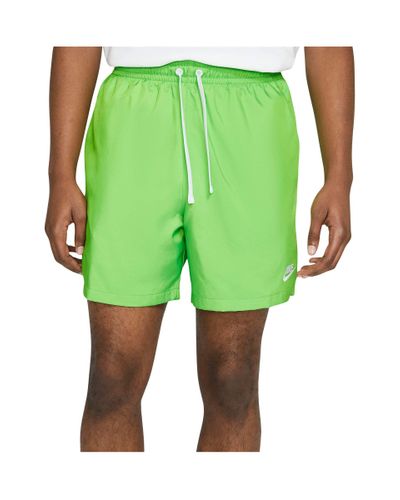 Nike Synthetic Nsw Woven Flow Shorts in Green for Men - Lyst