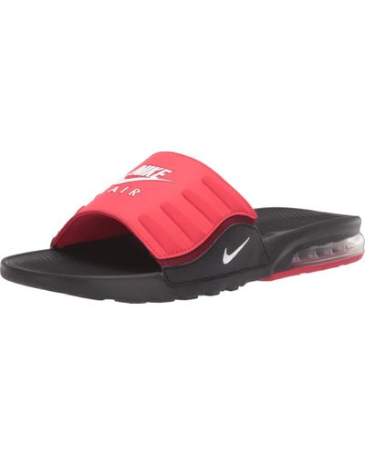 nike air max camden slide red and black