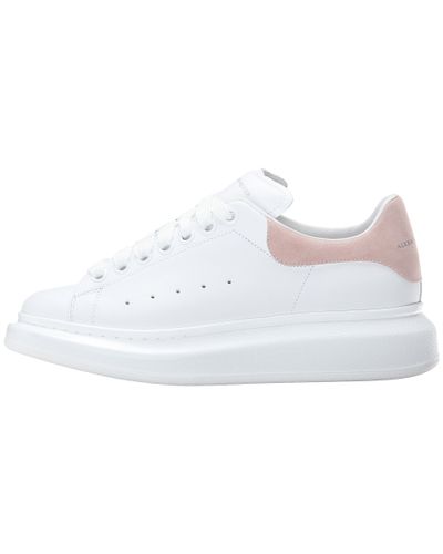 Alexander McQueen Leather Sneaker Pelle S.gomma in White | Lyst